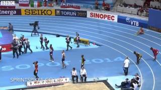 Richard Kilty 649 wins 60m Final IAAF World Indoor Championships 2014 [upl. by Yelrebmyk]