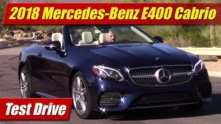 2018 MercedesBenz E400 Cabriolet Test Drive [upl. by Ahsyekat]