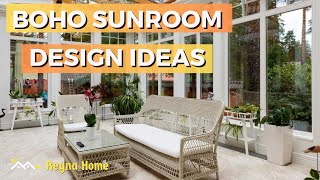 Boho Sunroom Design Ideas  Modern Sunroom Ideas [upl. by Salohcin]