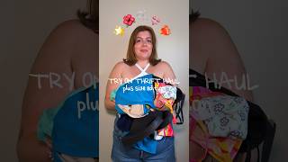 plus size thrift haul try on ❤️‍🔥🌟 shorts plussizefashion thrifthaul [upl. by Annyl]