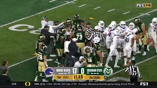 Boise State vs Colorado State heated moment after late hit [upl. by Vladamir]