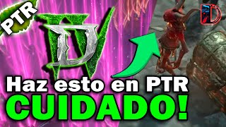 CUIDADO Con Demonio Boost PTR Diablo 4 [upl. by Muns]