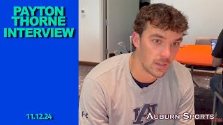 PLAYER INTERVIEW Payton Thorne [upl. by Nolaj604]