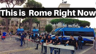 Rome Italy Heres The Current Situation in Rome Roma Italia Rome Walking Tour 2024 [upl. by Krid384]