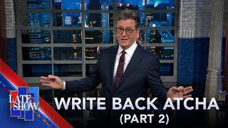 Stephen Colbert Recaps A Crazy Summer Part 2 Travis amp Taylor’s Couple Name Trump’s Fantasy Wor… [upl. by Hannover271]