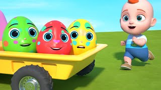 Boo Boo Car  Cars and Colorful Surprise Eggs Song  Leo Nursery Rhymes amp Kids Songs [upl. by Gilchrist19]