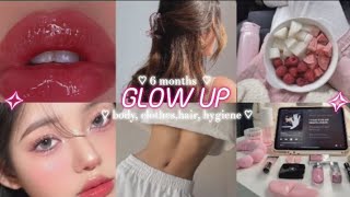 ♡ HOW TO GLOW UP ♡  6 MONTHS GLOW UP BEFORE 2025  FULL BODY GLOW UP ✨🌸 [upl. by Akinert854]