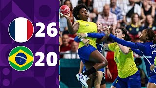 FRANÇA x BRASIL  HANDEBOL FEMININO FASE DE GRUPOS  3ª RODADA  JOGOS OLÍMPICOS 2024 [upl. by Skurnik]