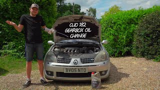 Renault Clio 182 Gearbox Oil Change [upl. by Fraase]