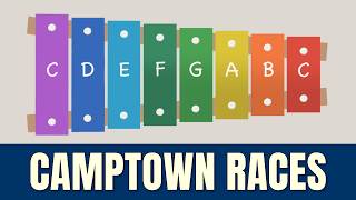 How to play Camptown Races on a Xylophone Easy Songs Tutorial [upl. by Ohare998]