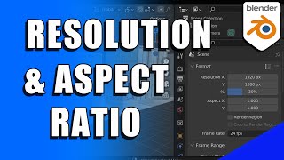 Blender Resolution amp Aspect Ratio Settings Tutorial Micro Tip [upl. by Claire]