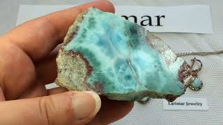 Crystal amp Mineral Education LARIMAR 🌊 [upl. by Anauqaj379]