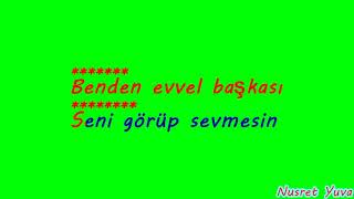 Gözlerinin içine başka hayal girmesin Karaoke [upl. by Alysa]