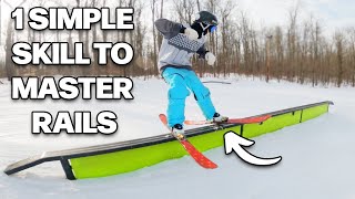 How To MASTER Rails On Skis [upl. by Khichabia]