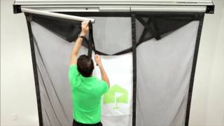 OptiShot Retractable Screen Enclosure  Instructions [upl. by Anrapa]