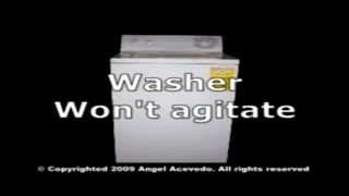 General Electric Washing Machine Not Agitating [upl. by Vanna765]