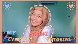 My Everyday Shawl Tutorial 2 Styles 🤍  Intan Syafiqah [upl. by Lesli]