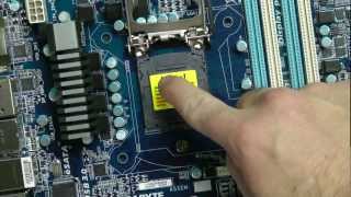 How to Install Intell i5 2500k CPU on a z68 Gigabyte Motherboard [upl. by Anan972]