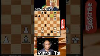 Mikhail tal vs Anatoly Karpov smart chess moves brilliant moves ⁉️ [upl. by Mcquade]