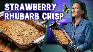 Strawberry Rhubarb Crisp  Strawberry Rhubarb Crumble [upl. by Petulah464]