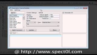 Spect0ls Parametric Frame Builder for Bentley Architecture v8i [upl. by Rozamond53]