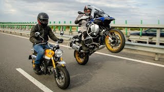 Honda Monkey vs BMW R1250GS Adventure  Meciul Secolului [upl. by Oiluarb]