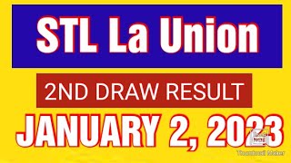 STL LA UNION 2ND DRAW RESULT JANUARY 2 2023 3PM RESULT [upl. by Sonahpets194]