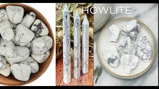 HOWLITE read the caption cabochons4salegemsworld jewelrymanufacturer howlite usagemstones [upl. by Ermeena]