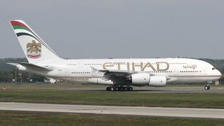 etihad airways a380 landing [upl. by Burleigh]