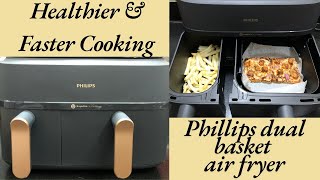 Latest PHILLIPS Air Fryer NA35200 Dual Basket 9L Full Review amp Demo  Air Fryer for Big Family [upl. by Barkley]