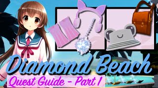 The Ultimate Diamond Beach Quest Guide  Part 1  Royale High  Roblox [upl. by Henry]