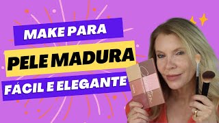 Maquiagem para Pele Madura Beleza Simples e Elegante [upl. by Ridglea]