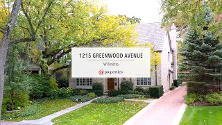 1215 Greenwood Avenue  Wilmette IL 60091 [upl. by Yhtur]