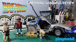 Playmobil Back To The Future Delorean  Unboxing  Assemble  Review [upl. by Troxell]