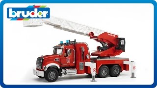 Bruder Toys MACK Granite Fire Engine 02821 [upl. by Uranie771]