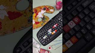 keyboard customising part 11 acrylic drawing acrylicpaint art acrylicpainting artist painting [upl. by Suckow]