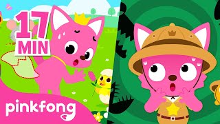 Find Pinkfongs Tail  More  Animal Songs Compilation by Pinkfong Ninimo  Pinkfong for Kids [upl. by Merow]