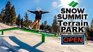 New Terrain Park Open At Snow Summit [upl. by Mountfort]