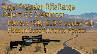 Ruger Precision Rifle range report Hornady 130 ELDM loaded with Hodgen Superformance powder [upl. by Oralle]