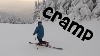 cramp telemark skiing 2023 [upl. by Zohara]