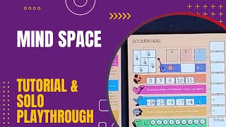 Mind Space Board Game  Tutorial and Solo Playthrough  DaniCha [upl. by Jurgen633]