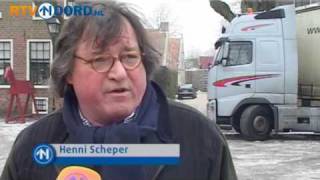 Trucker richt ravage aan in Bourtange [upl. by Ibbob]