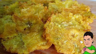 PATACONES de plátano verde en 5 MINUTOS  Receta Rápida [upl. by Alexi259]