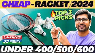 Best Badminton Rackets Under 500⚡Top 5 Rackets in 2024⚡Best Badminton Racket 2024⚡ [upl. by Nnayhs344]