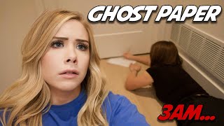 DO NOT TRY THE GHOST PAPER CHALLENGE AT 3 AM [upl. by Akilaz]