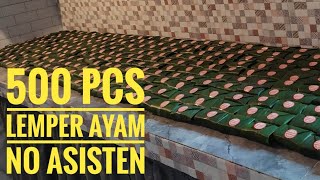 Sini Aqu Ajari Cara Membuat 500 Pcs Lemper Ayam Cepat Mudah dan Enak  Tanpa Asisten [upl. by Kaile]