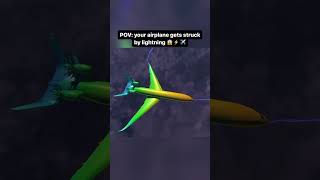 POV Your Airplane Gets Struck by Lightning ⚡✈️  Electromagnetic Simulation [upl. by Marieann]