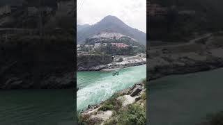 Devprayag sangam ❤️ alaknanda bhagirathi sangam  ganga origin shorts viral ganga devprayag [upl. by Anelej]