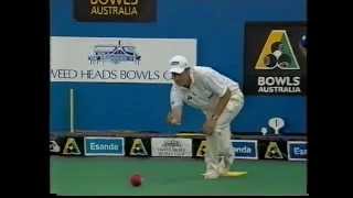 Lawn Bowls Australian Indoor 2001  Anthony Kiepe Vs Ray Glasser  Part 2 [upl. by Ted990]