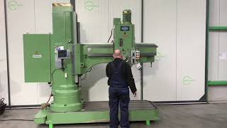 4220  MAS VO50 x 1600 mm radial drill bohrmaschine MACH4METAL [upl. by Anirt37]